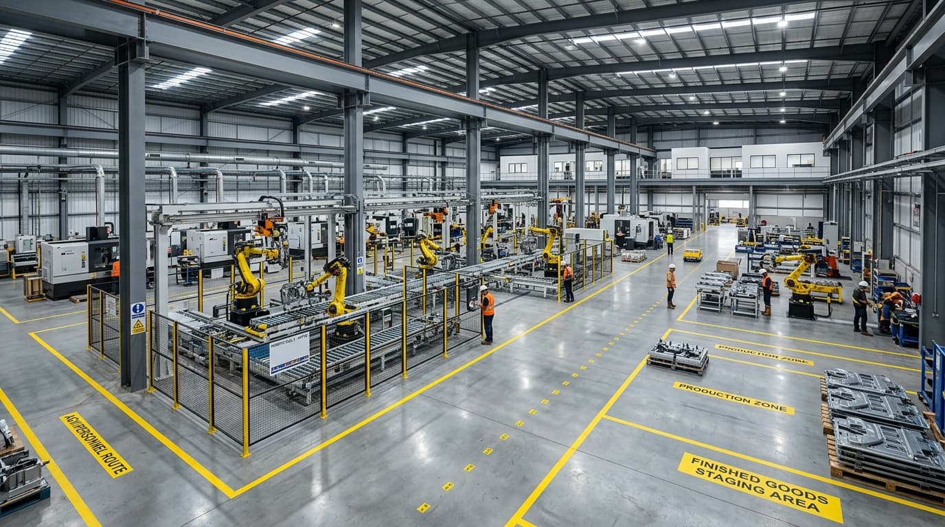 Tailored Production Shed Layouts Feature Tailored Production Shed Layouts - Synergy PEB Factory Feature
