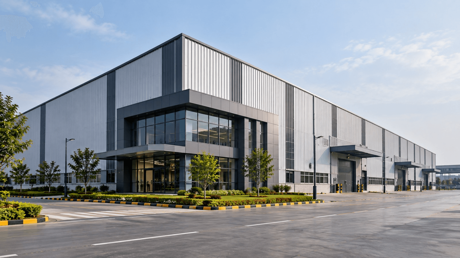 Turnkey Pre-Engineered Industrial Building by Synergy PEB Industrial building constructed by Synergy PEB