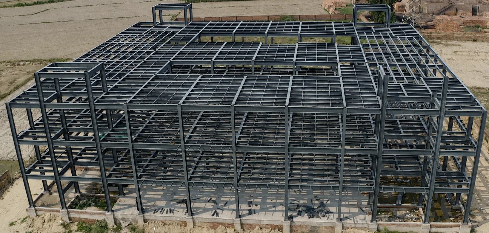 Pre-Engineered Building structure fabricated by Synergy PEB