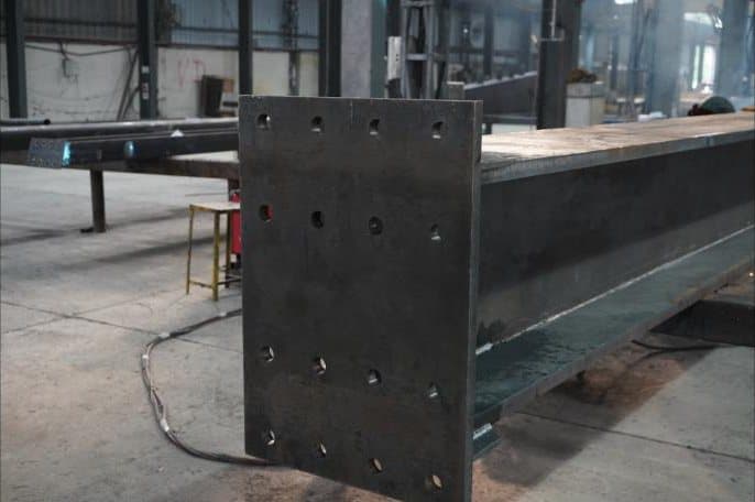 Factory fabricated Pre-Engineered Building steel frame by Synergy PEB
