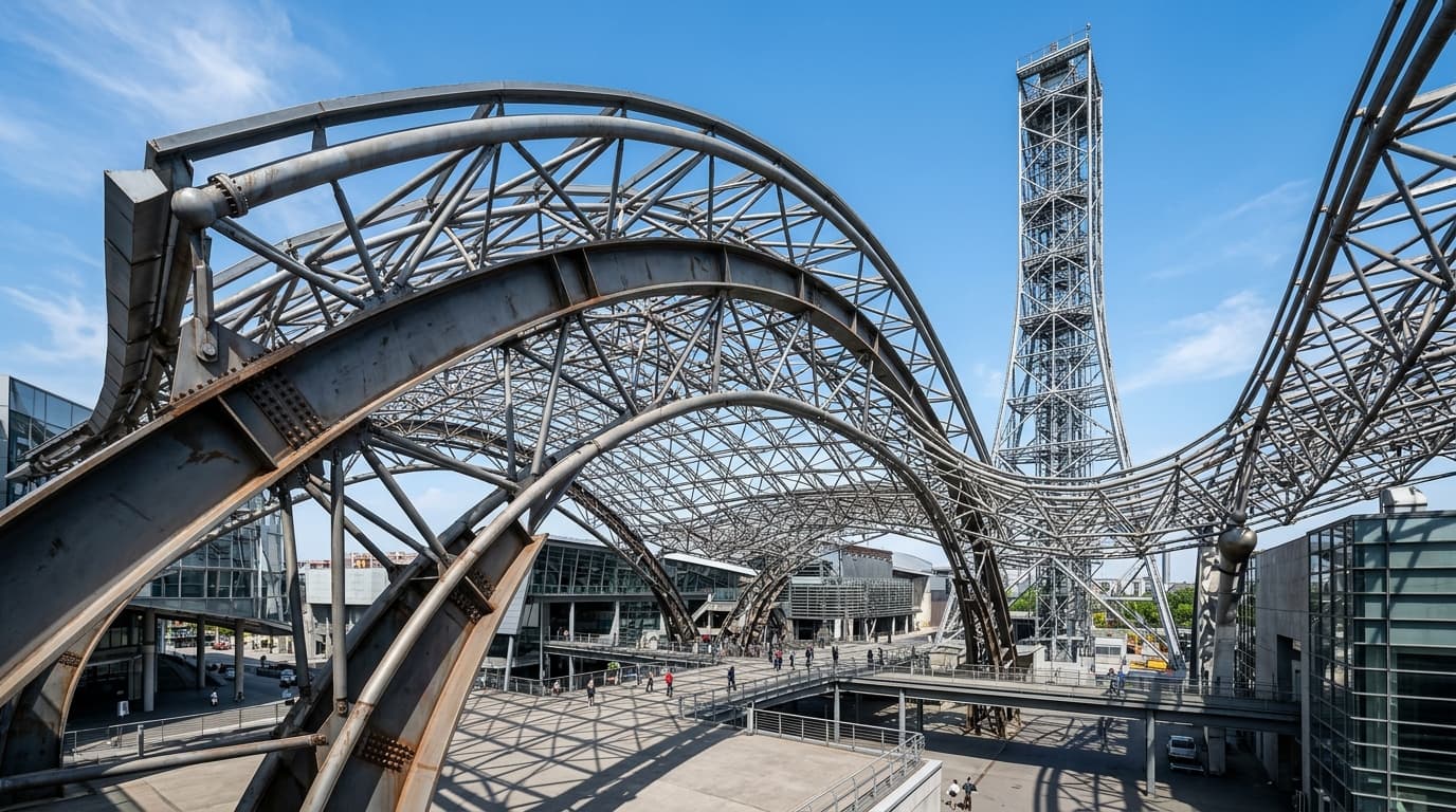Complex Steel Structures Solution Frame Complex Steel Structures solution by Synergy PEB